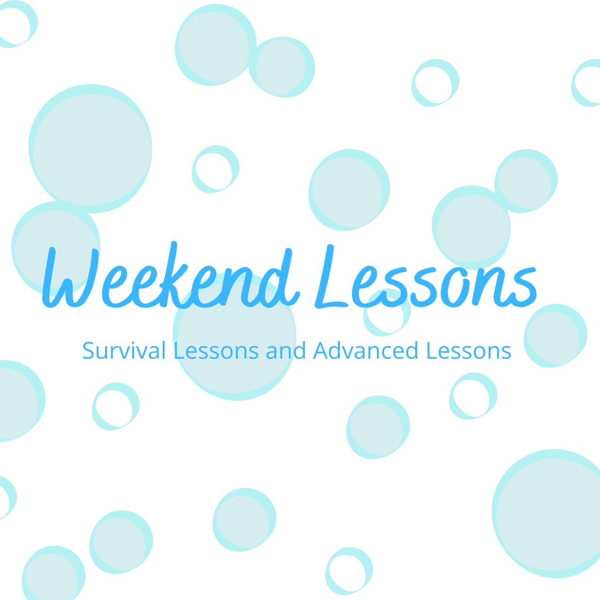 Weekend lessons Friday February 28th and Saturday March 1st